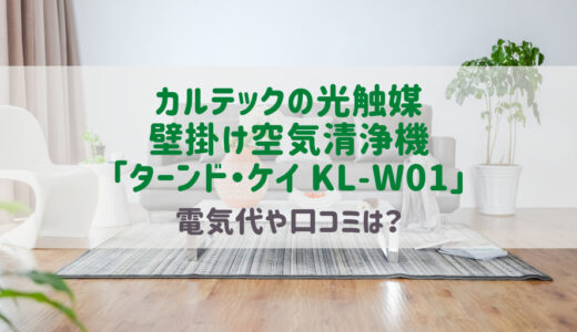 カルテック光触媒の壁掛け空気清浄機ターンドケイKLW01口コミ評判や電気代は？