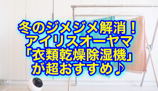 アイリスオーヤマ 衣類乾燥除湿機で冬の洗濯物がすぐ乾く！部屋干し臭・湿気対策◎