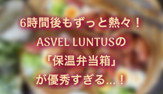 小さめなのに大容量！おかずも温かいまま食べれるアスベルの保温弁当箱がおすすめ！