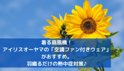 着る扇風機。アイリスオーヤマの空調ファン付きウェアで熱中症対策しよう！男女兼用のベストと長袖の2種類を用意