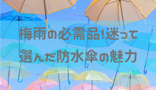 梅雨の必需品！迷って選んだ防水傘の魅力